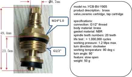 brass valve,ceramic cartridge, tap cartridge