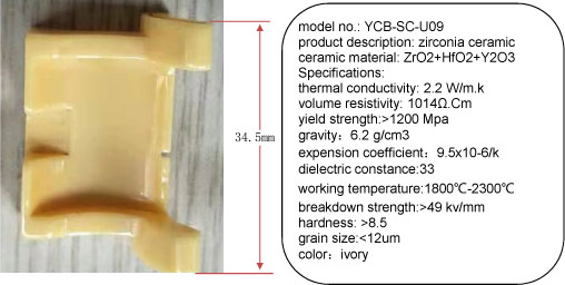 conia ceramic ceramic material: ZrO2+HfO2+Y2O3